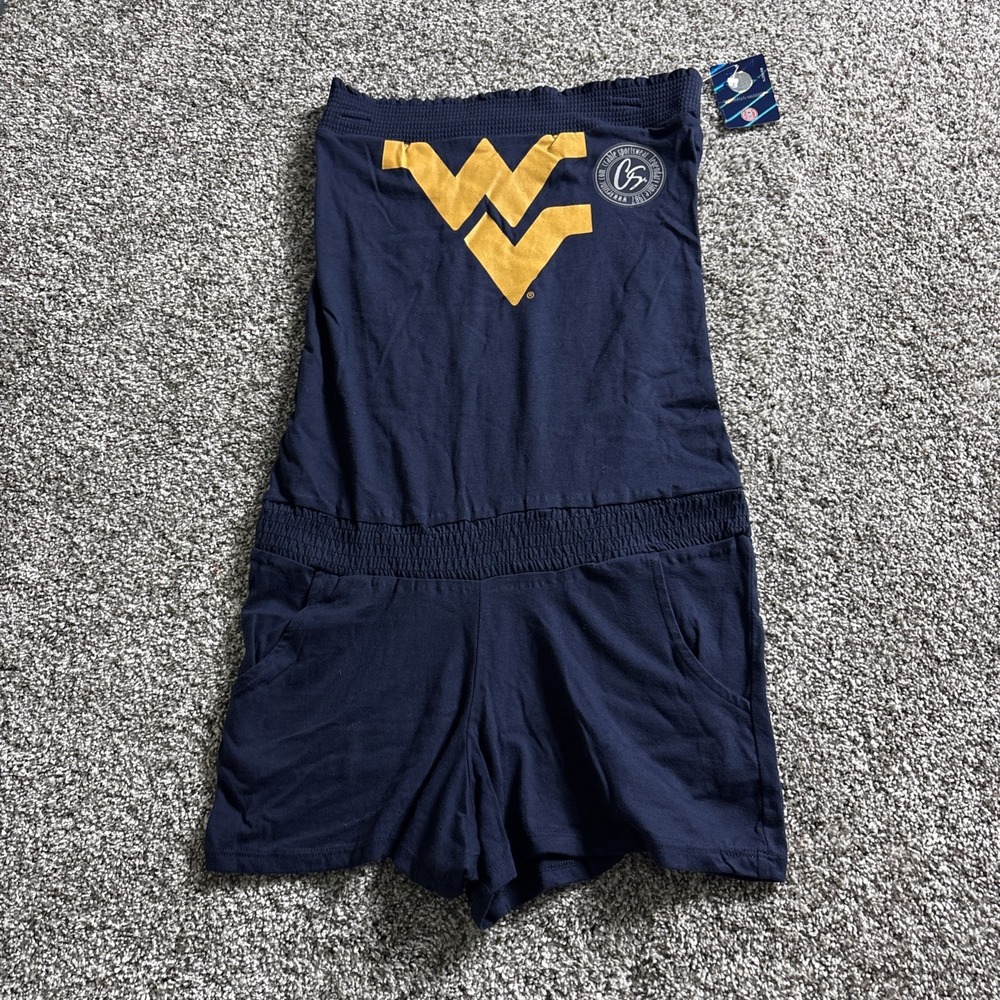 NEW West Virginia Mountaineers Women Romper Junior Fit Officially Licensed Small